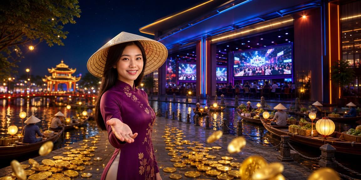 Người dùng tham gia cá cược casino tại Hà Nội với trang phục nón lá truyền thống