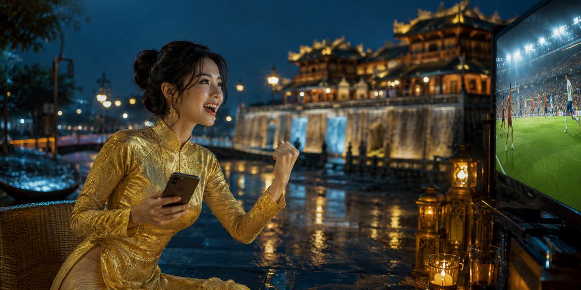 Không khí cá cược bóng đá tại Huế với sắc áo dài truyền thống